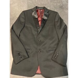 Madison Stylish Burgundy Jacket Polyester Rayon Blend Outerwear B-301